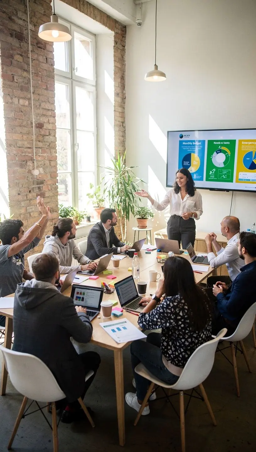 Pénzügyi tudatosságot növelő könyvek és olvasmányok egy családi könyvespolcon.